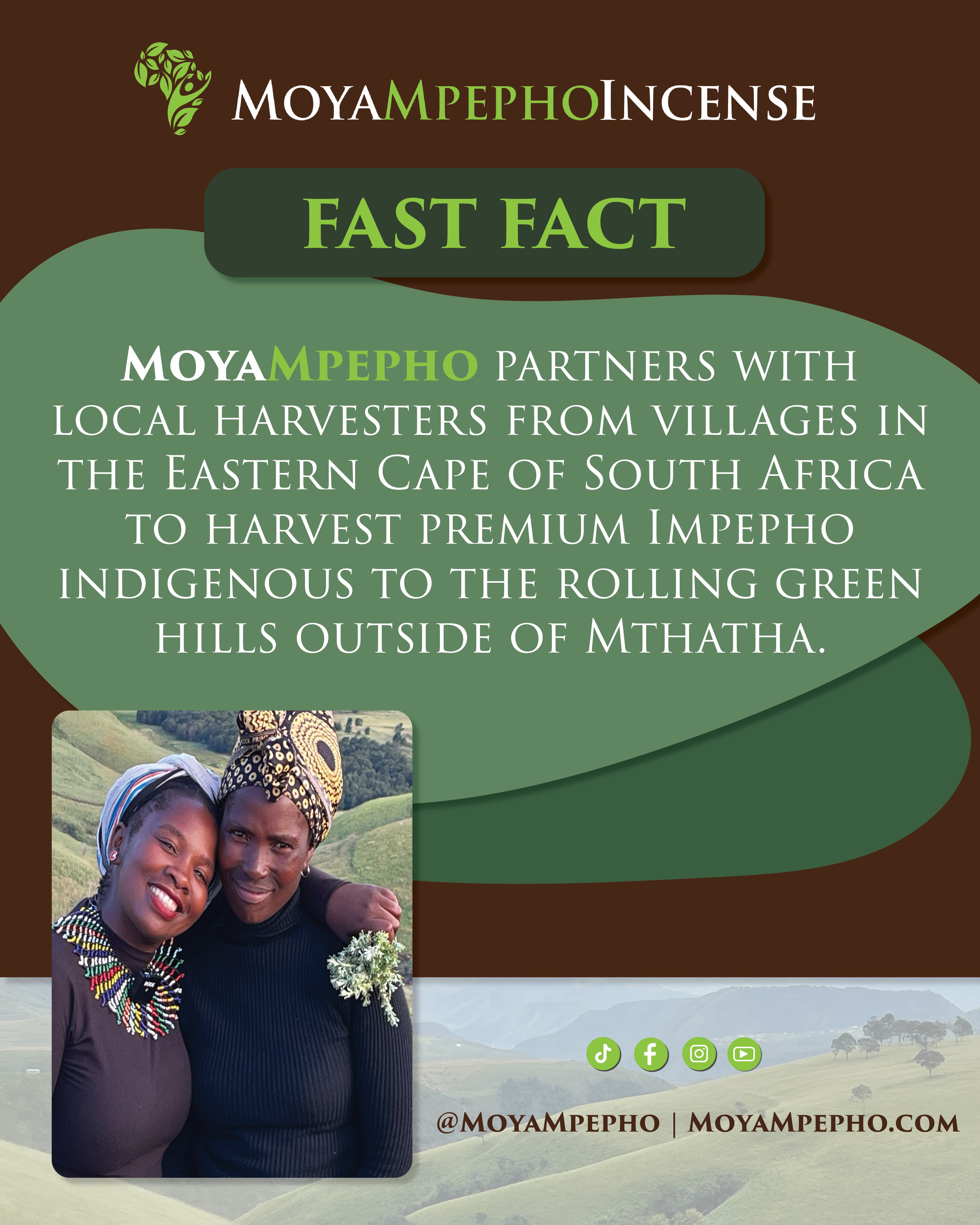 MoyaMpepho Incense (135 grams)